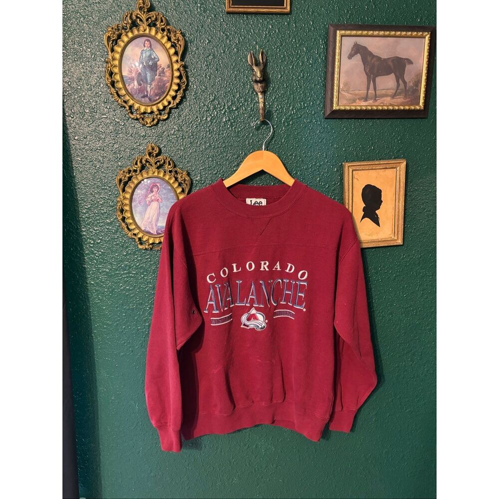 Vintage Colorado Avalanche Hockey Crewneck Sz Medium